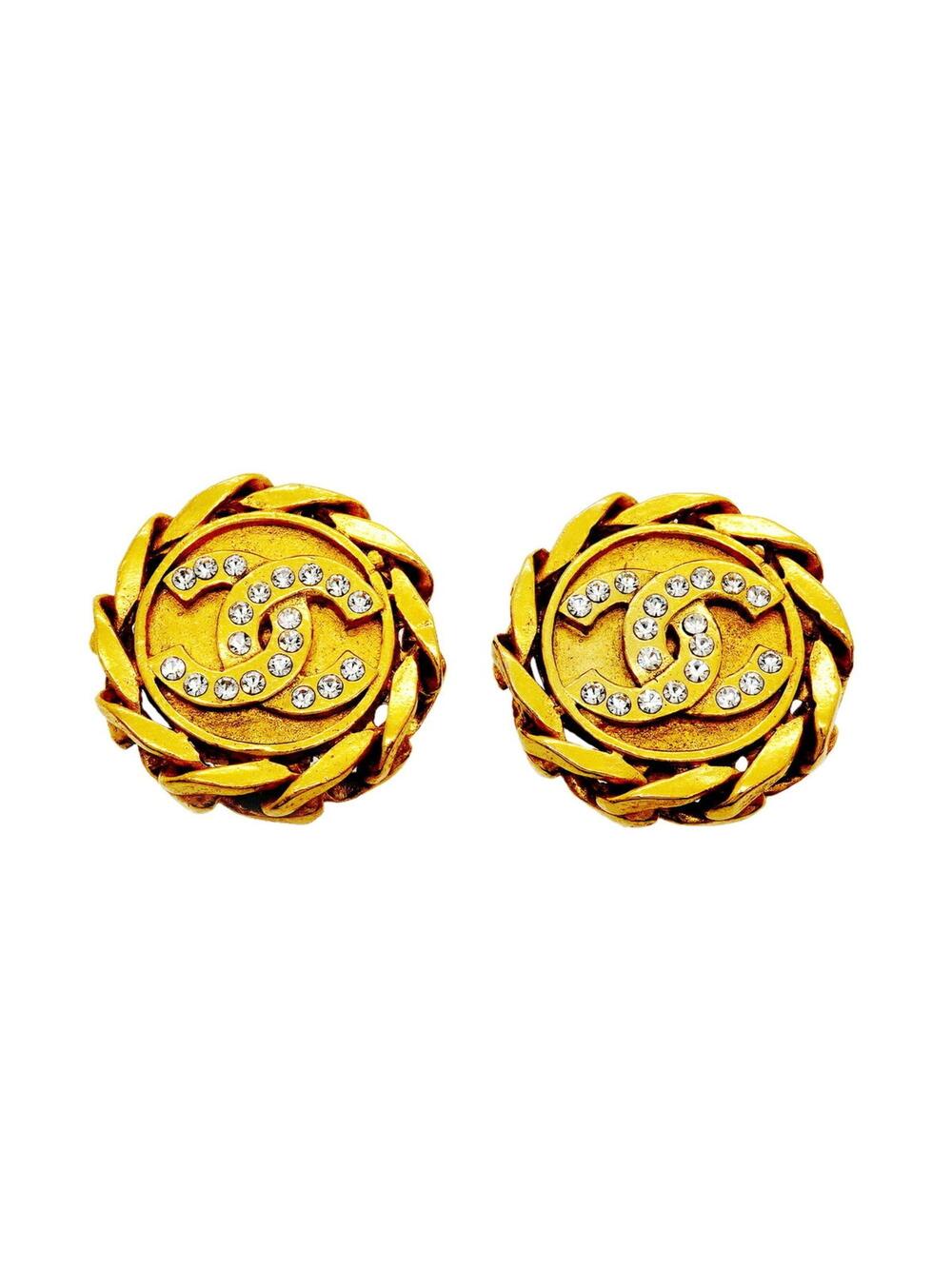 Chanel Cc Logo Clip-On Earrings Metal #351236C64B